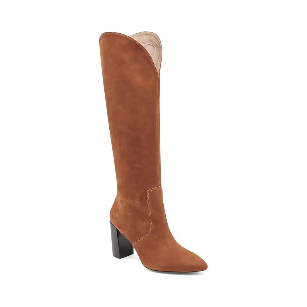 Dolce Vita Womens Nedi Knee High Boots US 9 Brown Suede EUC